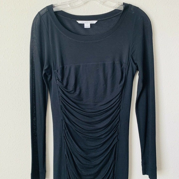 Diane Von Furstenberg Lerosa Ruched Straight-Side Jersey Dress - Picture 4 of 5